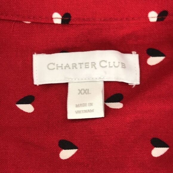 Charter Club Printed Ruffle-Trim Top - Picture 4 of 4